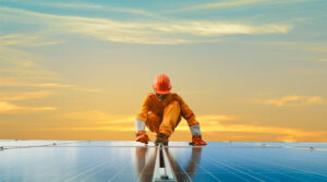 of a solar field technician